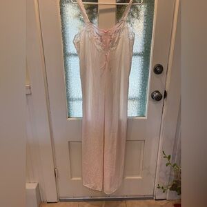 Vintage Pink Ombré Lace Nightgown